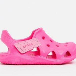 CROCS- Swiftwater Wave K- Magenta- Girls Sz 12